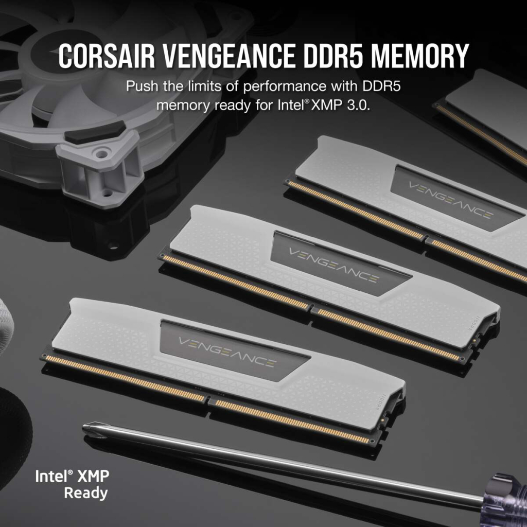 Модуль пам'яті для комп'ютера DDR5 32GB (2x16GB) 5200 MHzVengeance White Corsair (CMK32GX5M2B5200C40W) - зображення 5