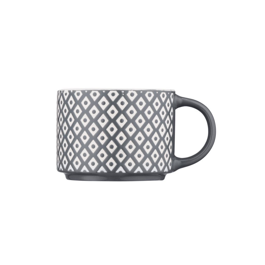 Чашка Ardesto Weaving E, 330мл, порцеляна, біло-чорний (AR3473E) - зображення 3