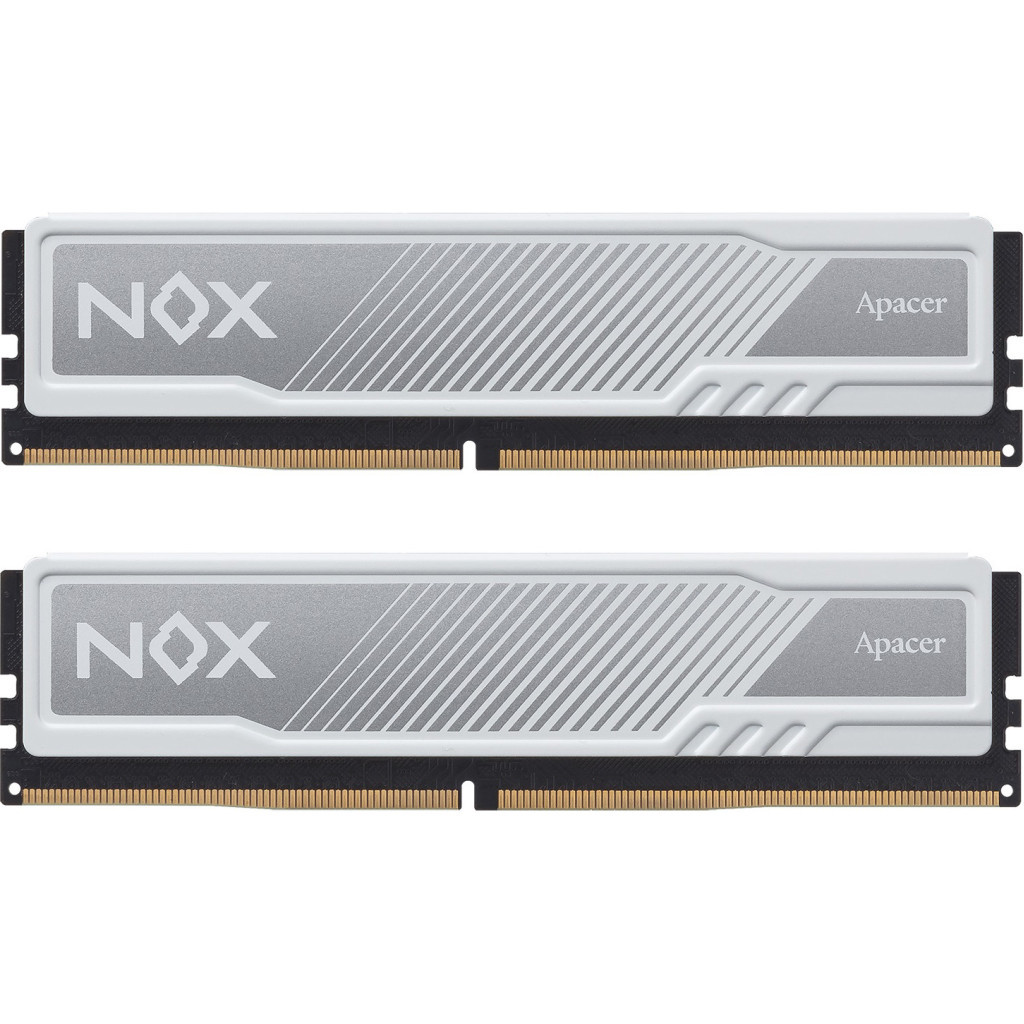 Модуль пам'яті для комп'ютера DDR4 16GB (2x8GB) 2666 MHz NOX White Apacer (AH4U16G26C08YMWAA-2) - зображення 1