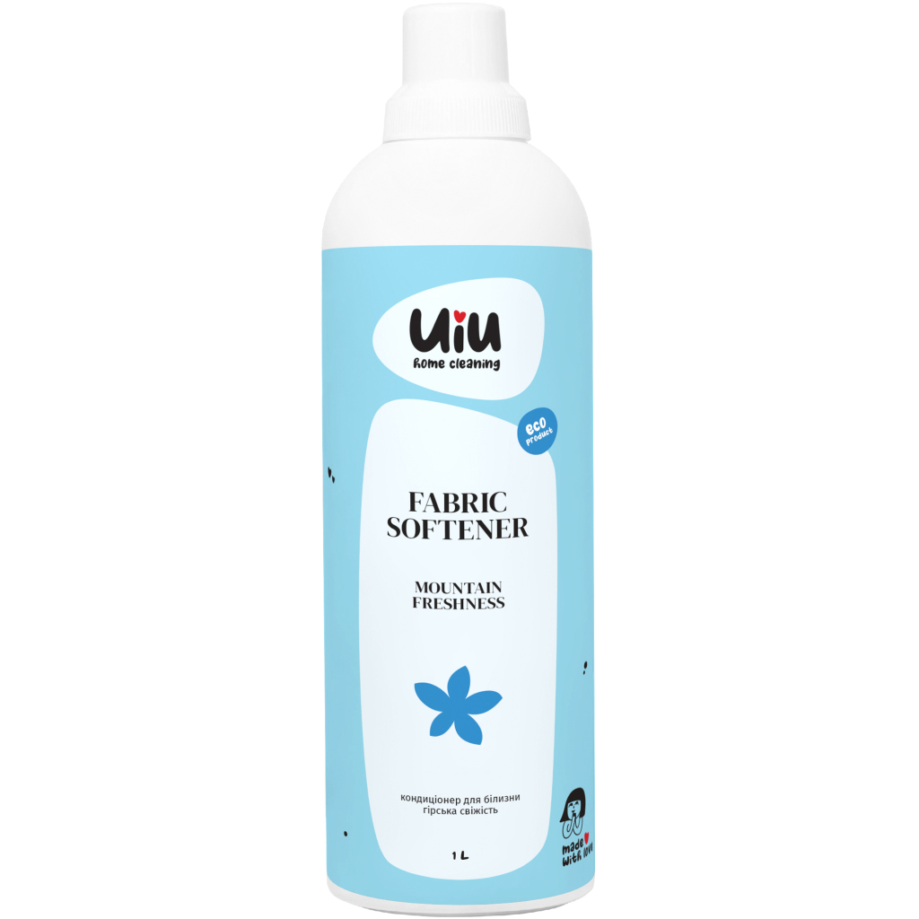 Кондиціонер для білизни UIU Екологічний концентрований Гірська свіжість 1 л (4820152333001) - зображення 1