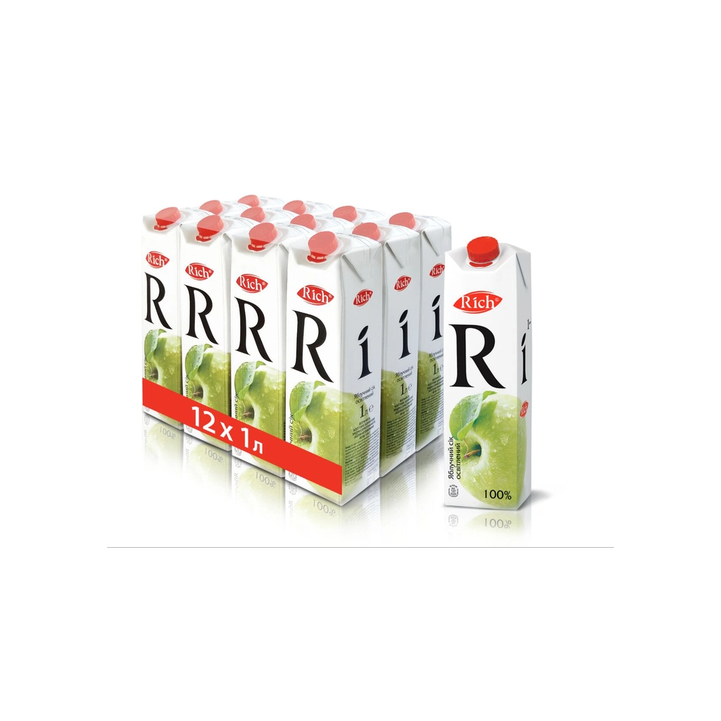 Сік Rich Яблучний освітлений 1 л (4820039352682) - изображение 5