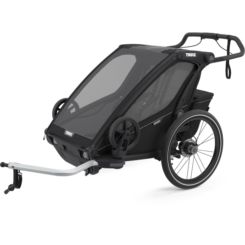 Коляска Thule Chariot Sport Double (Midnight Black) (TH 10201023) - зображення 1