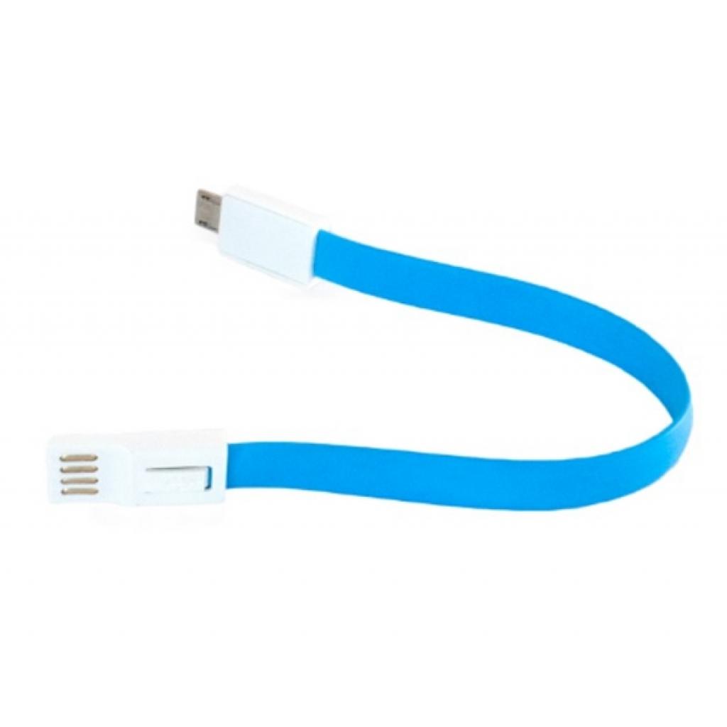 Дата кабель USB 2.0 AM to Micro 5P 0.18m blue Extradigital (KBU1785) - зображення 4