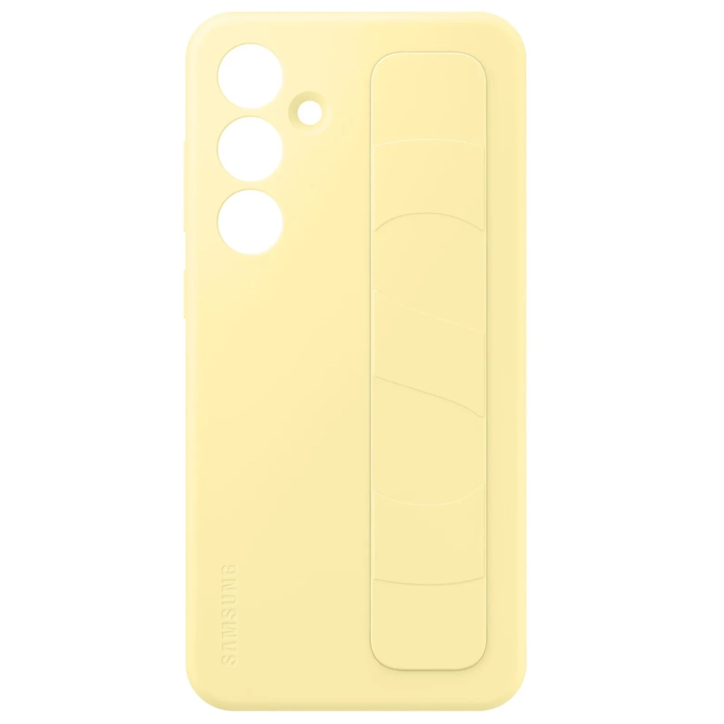 Чохол до мобільного телефона Samsung Standing Grip Case Samsung Galaxy S24 FE Yellow (EF-GS721CYEGWW) - зображення 1
