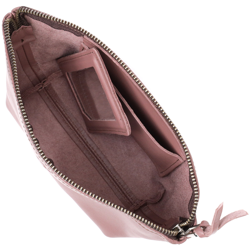 Косметичка Grande Pelle Шкіряна Пудрова (16793) - зображення 6