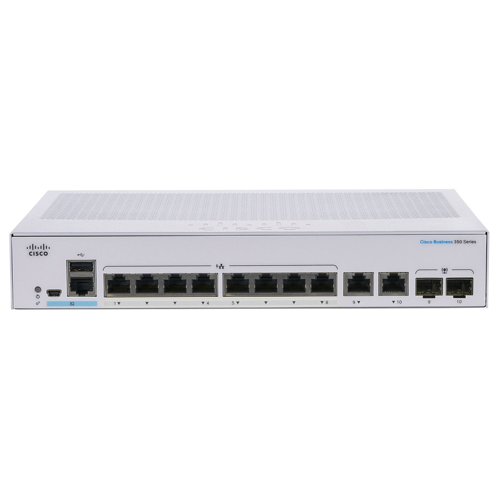 Комутатор мережевий Cisco CBS350-8P-2G-EU - зображення 2