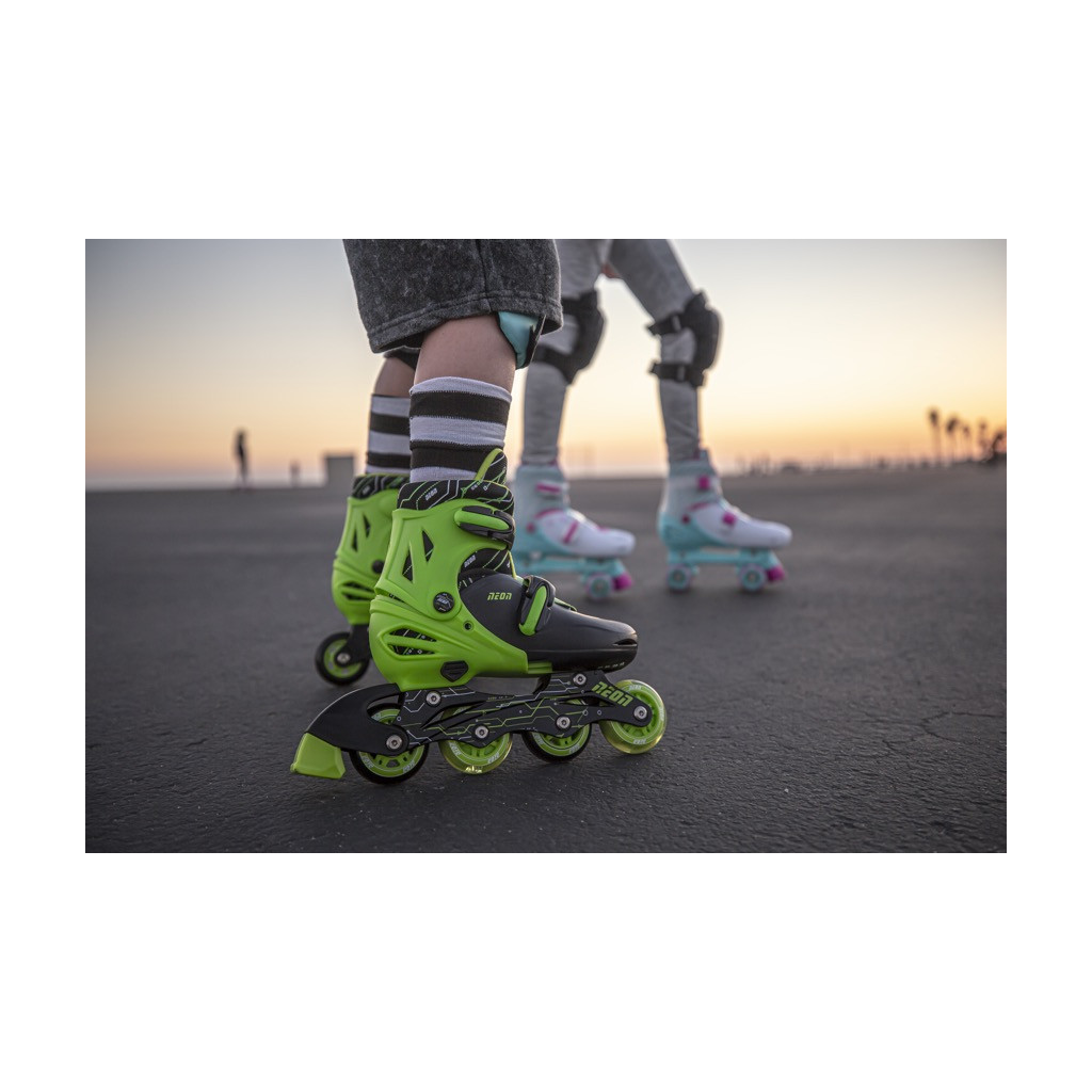 Роликові ковзани Neon Inline Green розмір 34-37 (NT08G4) - изображение 11