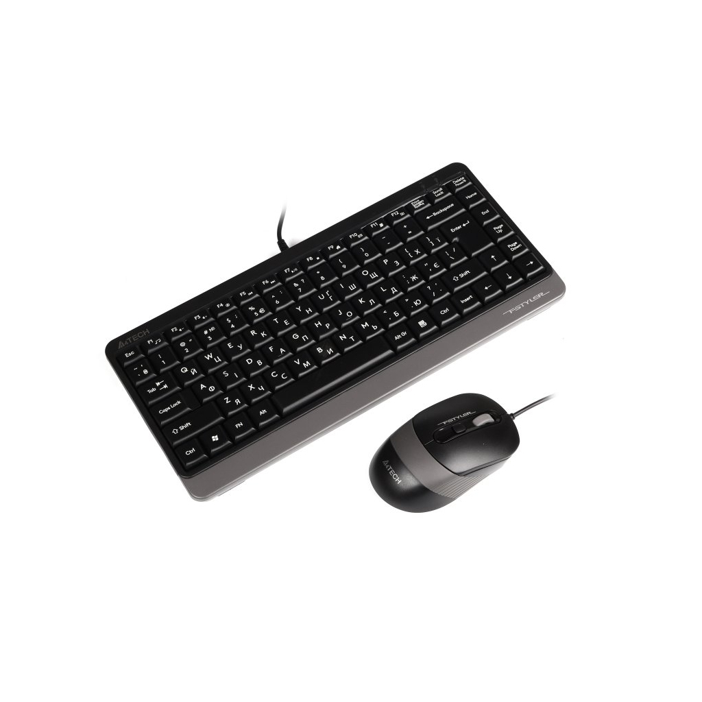 Комплект A4Tech F1110 USB Grey (4711421987547) - зображення 4