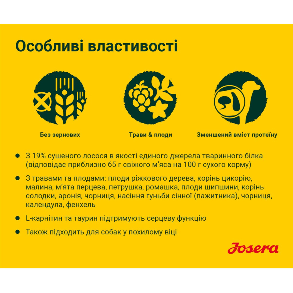 Сухий корм для собак Josera Lachs&Kartoffel 900 г (4032254745310) - зображення 3