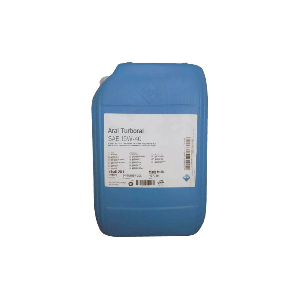 Моторна олива Aral Turboral 15W-40 20л (15BC6A) - зображення 1