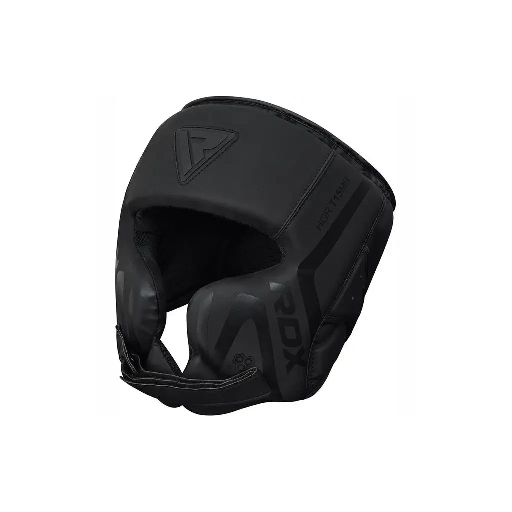 Боксерський шолом RDX T15 Noir Cheek Protector Matte Black XL (HGR-T15MB-XL) - изображение 2