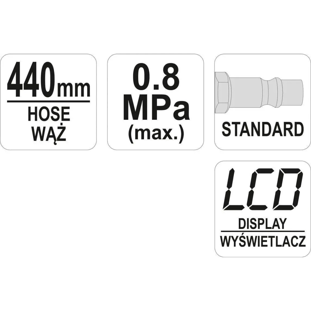 Пістолет для підкачки коліс Yato для підкачування коліс (YT-23702) - зображення 4