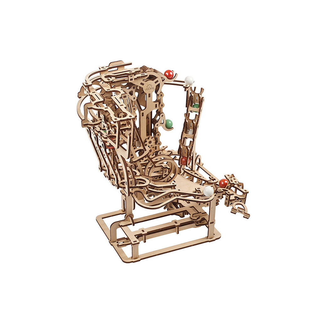 Конструктор Ugears Механічна модель Марбл-траса Ланцюговий підйомник (70069) - зображення 3