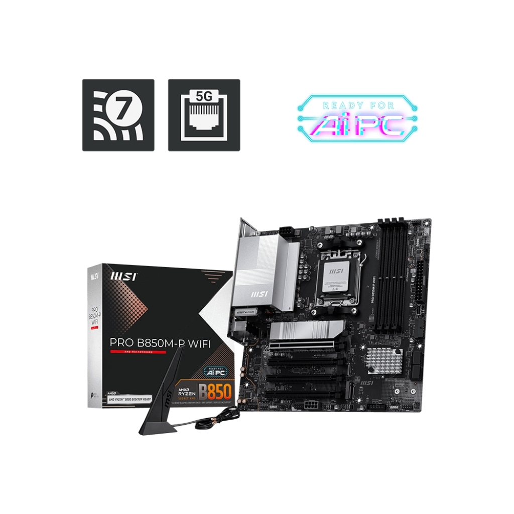 Материнська плата MSI PRO B850M-P WIFI - зображення 5