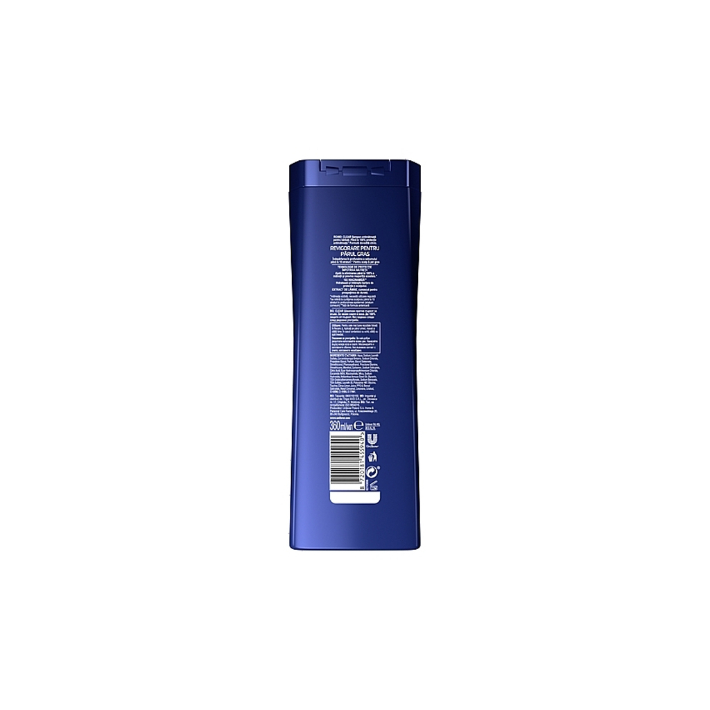 Шампунь Clear Men Refreshing Grease Control Проти лупи для чоловіків Контроль жирності шкіри голови 360 мл (8712561096676/8720181455940) - зображення 2