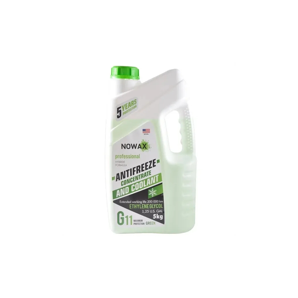 Антифриз NOWAX GREEN G11 концентрат 5кг (NX05005) - зображення 1