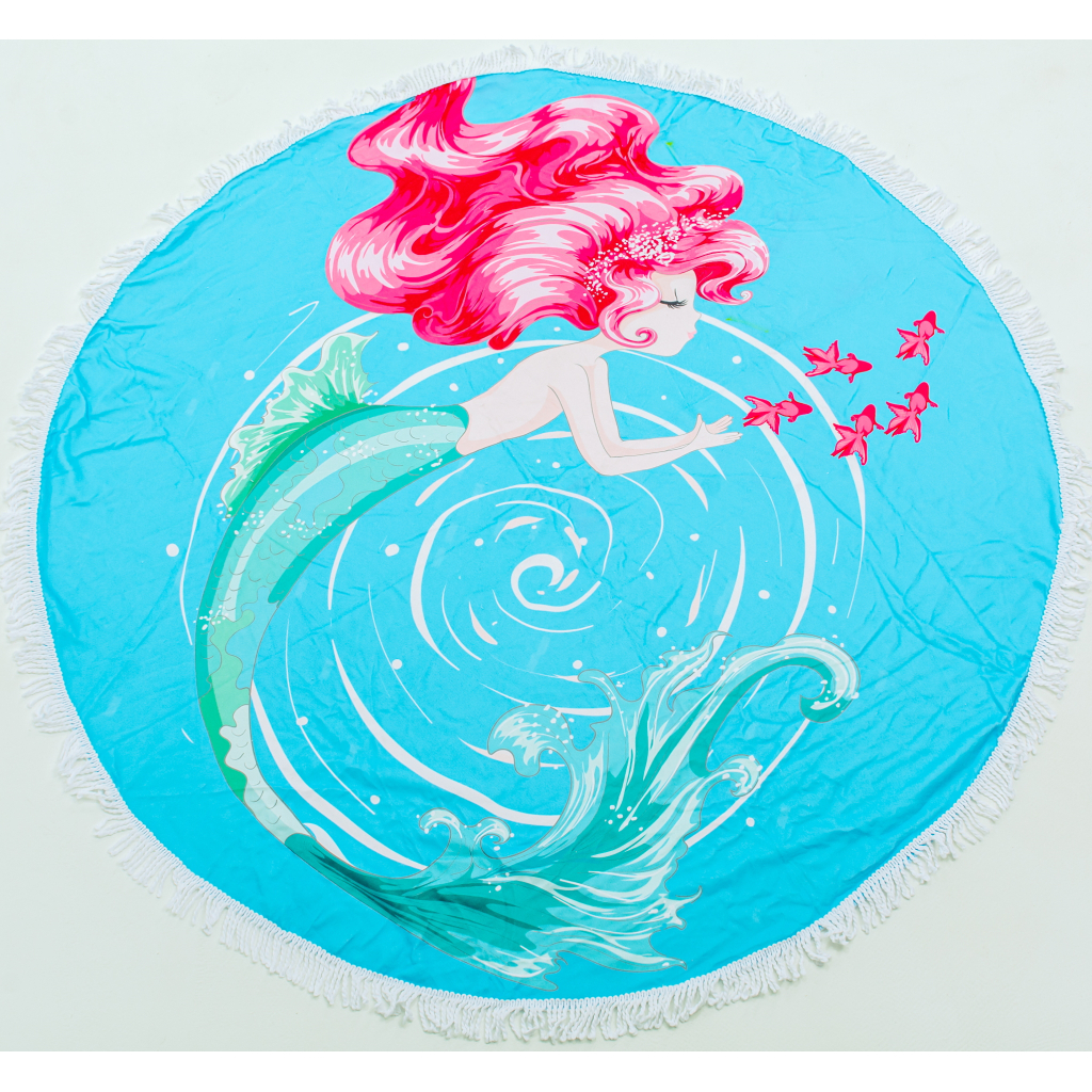 Рушник MirSon пляжний №5058 Summer Time Mermaid 150x150 см (2200003180848) - зображення 1
