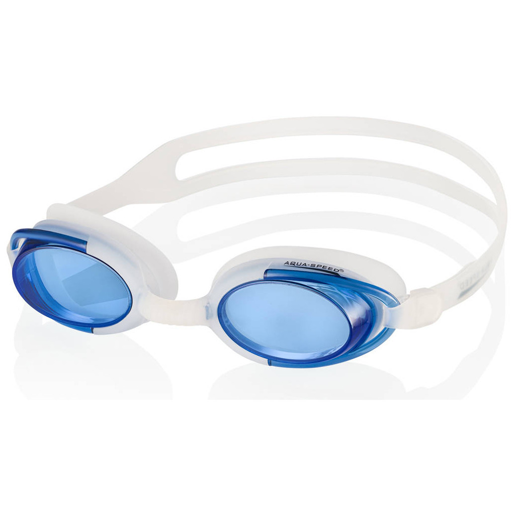 Окуляри для плавання Aqua Speed Malibu 008-61 білий OSFM (5908217629104) - зображення 1