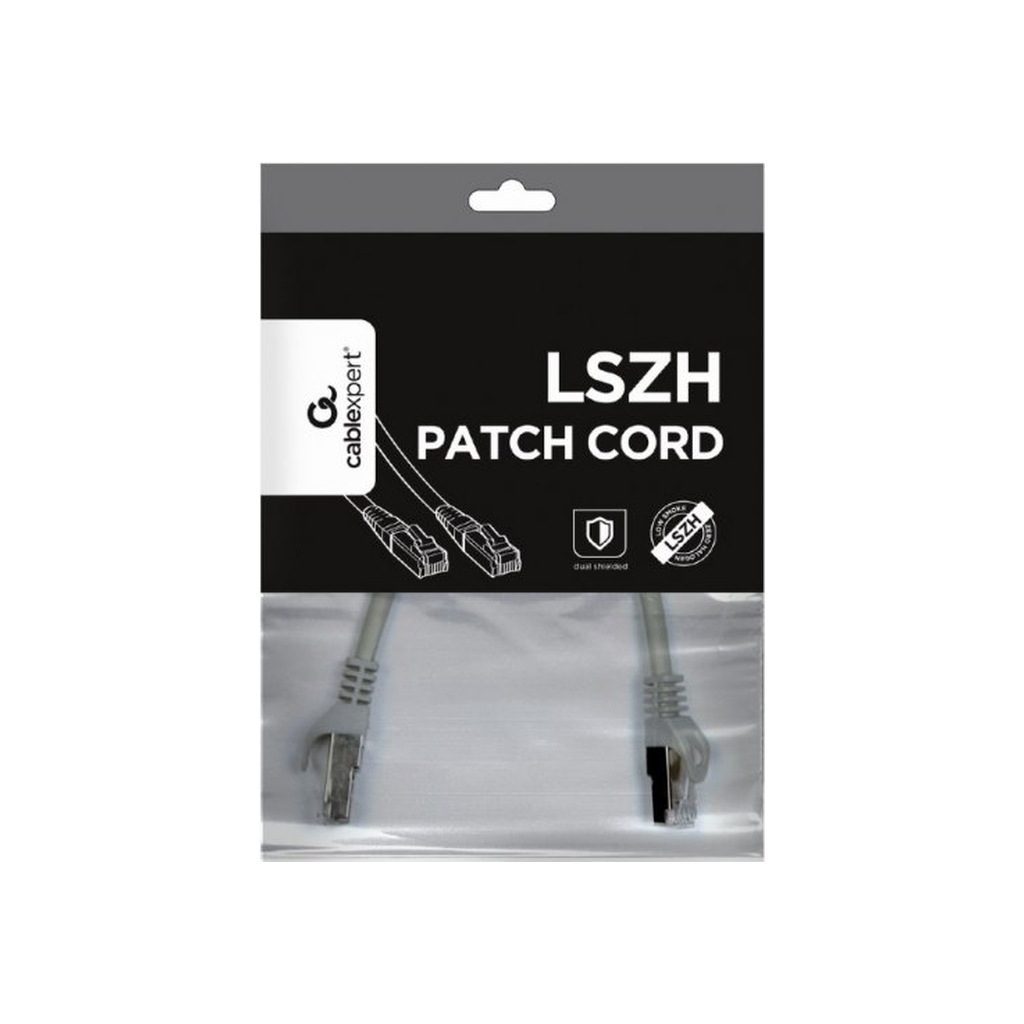 Патч-корд Cablexpert 2м S/FTP Cat 6A CU LSZH grey (PP6A-LSZHCU-2M) - зображення 3