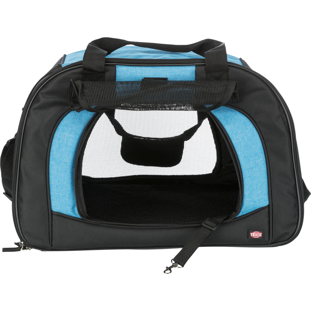 Переноска для тварин Trixie Kilian Carrier 31х32x48 см до 6 кг (чорний з синім) (4047974289525) - зображення 2