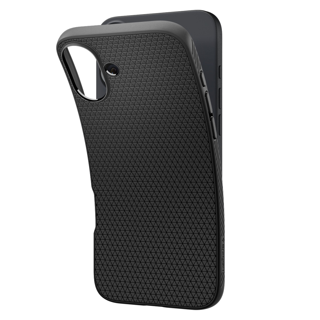 Чохол до мобільного телефона Spigen iPhone 16 Plus Liquid Air Matte Black (ACS08066) - зображення 5