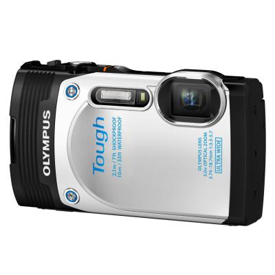 Цифровий фотоапарат Olympus TG-850 White (Waterproof - 10m; iHS) (V104150WE000) - зображення 1