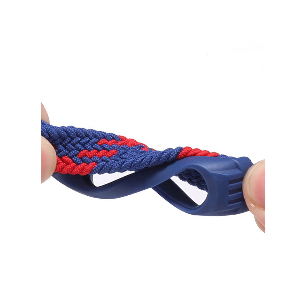 Ремінець до фітнес браслета BeCover Elastic Nylon Style для Xiaomi Mi Smart Band 5/6 (Size S) Red (706144) - зображення 3