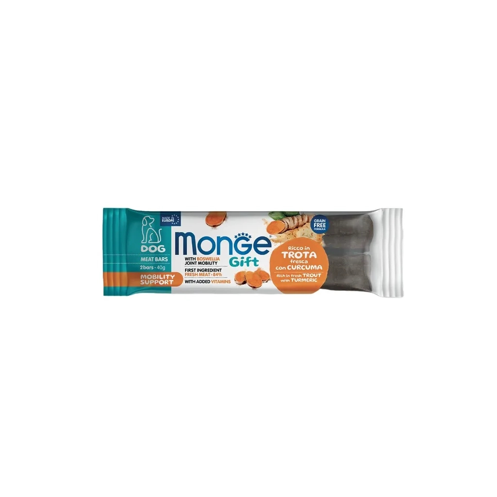 Ласощі для собак Monge Gift Dog Mobility support форель з босвелією 40 г (8009470085496) - зображення 1