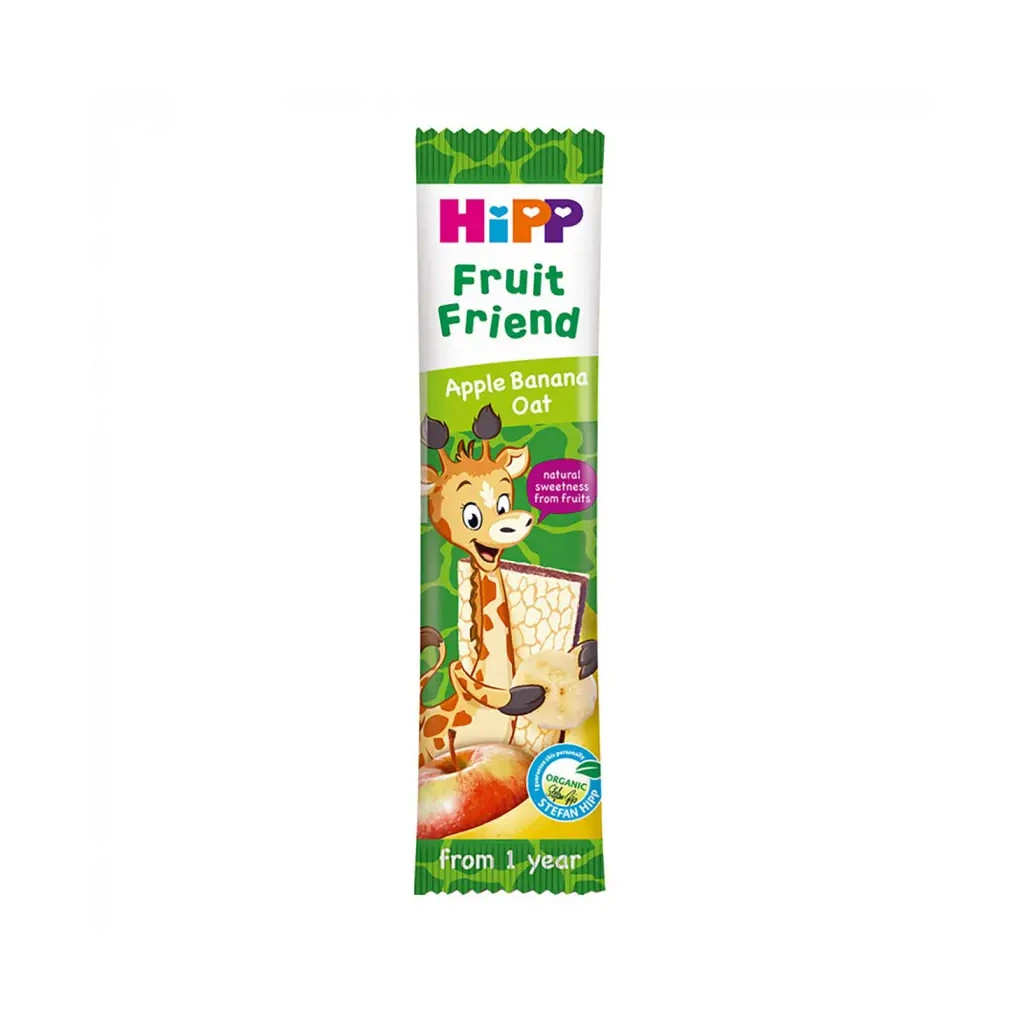 Батончик дитячий HiPP фруктово-злаковий яблуко, банан 23 г (1999030) - изображение 1