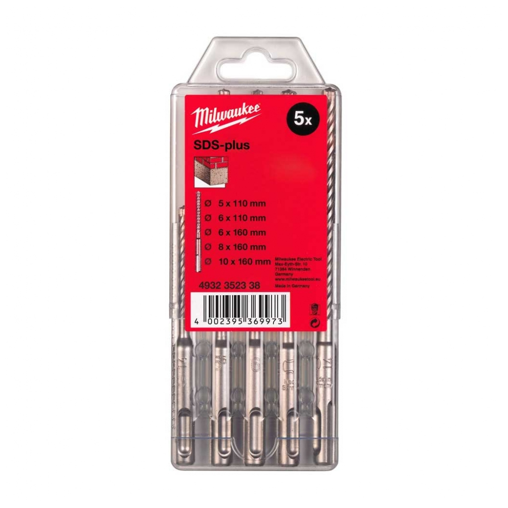 Набір бурів Milwaukee SDS-PLUS M2 5шт (4932352338) - зображення 2