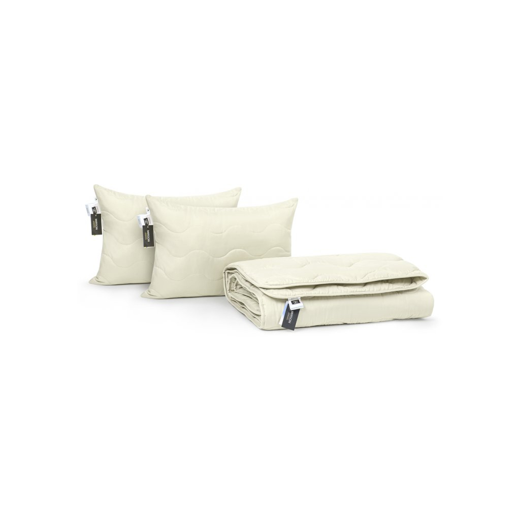 Ковдра MirSon Набір бавовняний №1710 Eco Light Creamy 172х205 + подушка (2200002656498) - зображення 4