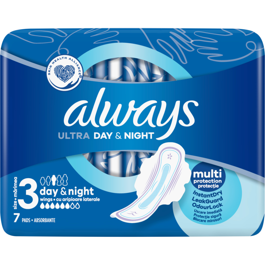 Гігієнічні прокладки Always Ultra Day&Night (Розмір 3) 7 шт. (4015400012306) - зображення 2
