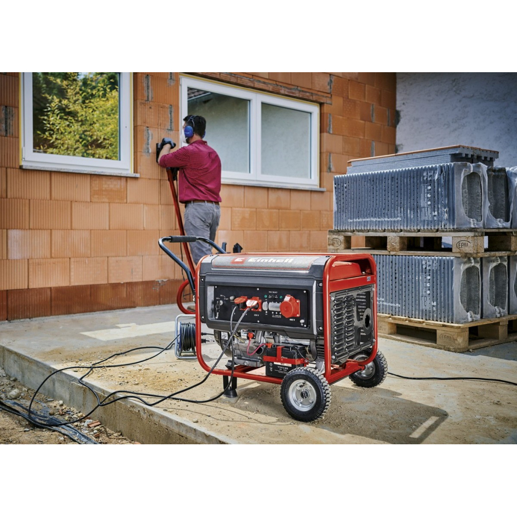 Генератор Einhell TC-PG 65/E5, 230В/380В, 3.6кВт (макс. 6.51кВт), електростарт, 25л, 83кг (4152610) - зображення 2