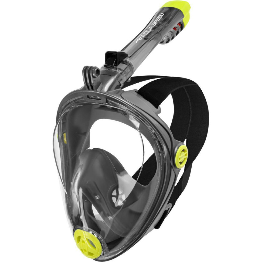 Маска для плавання Aqua Speed Spectra 2.0 9921 чорний, жовтий 247-30 L/XL (5908217699213) - зображення 1