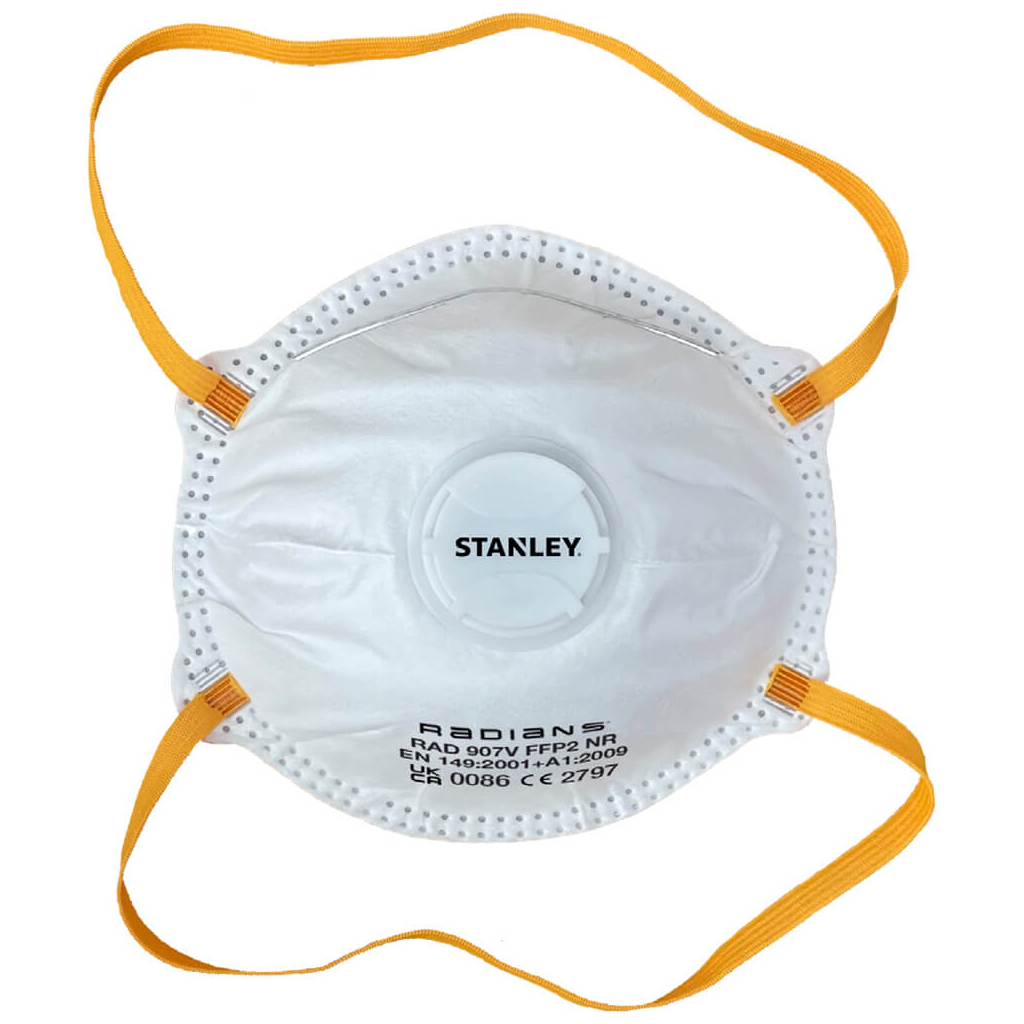 Респіратор Stanley твердих частинок, із клапаном, 10 шт (SYFFP210BX) - зображення 1