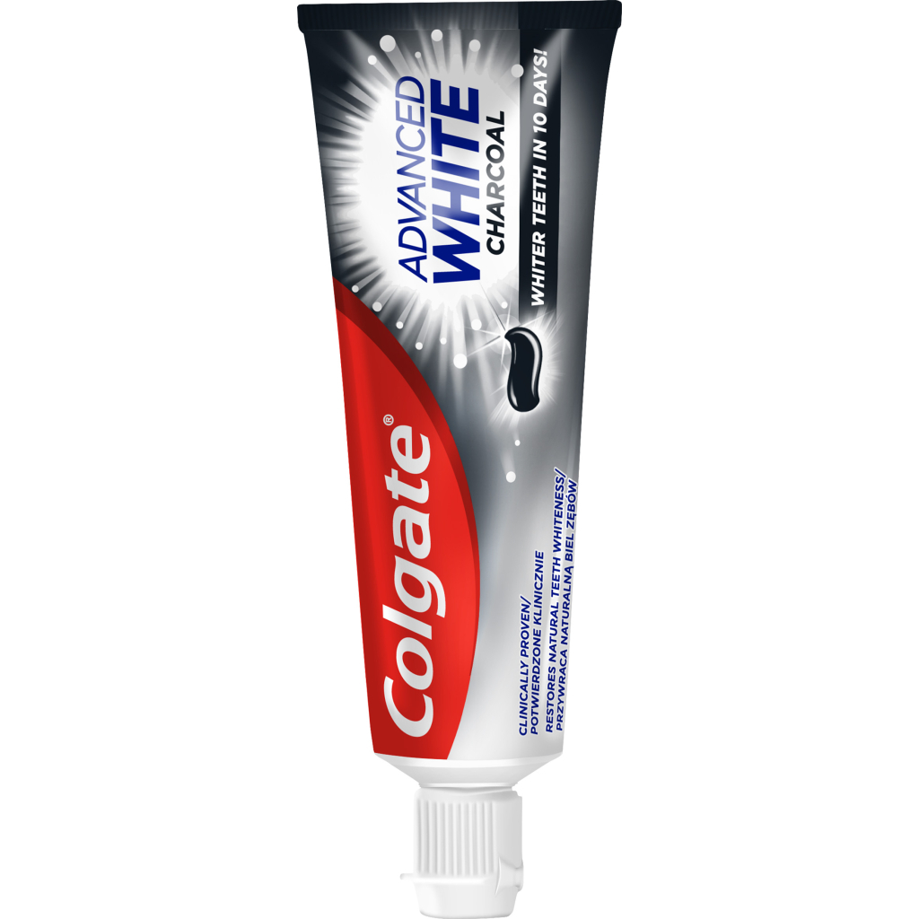 Зубна паста Colgate Advanced White Charcoal Відбілювальна з вугіллям 75 мл (8718951253827) - зображення 2