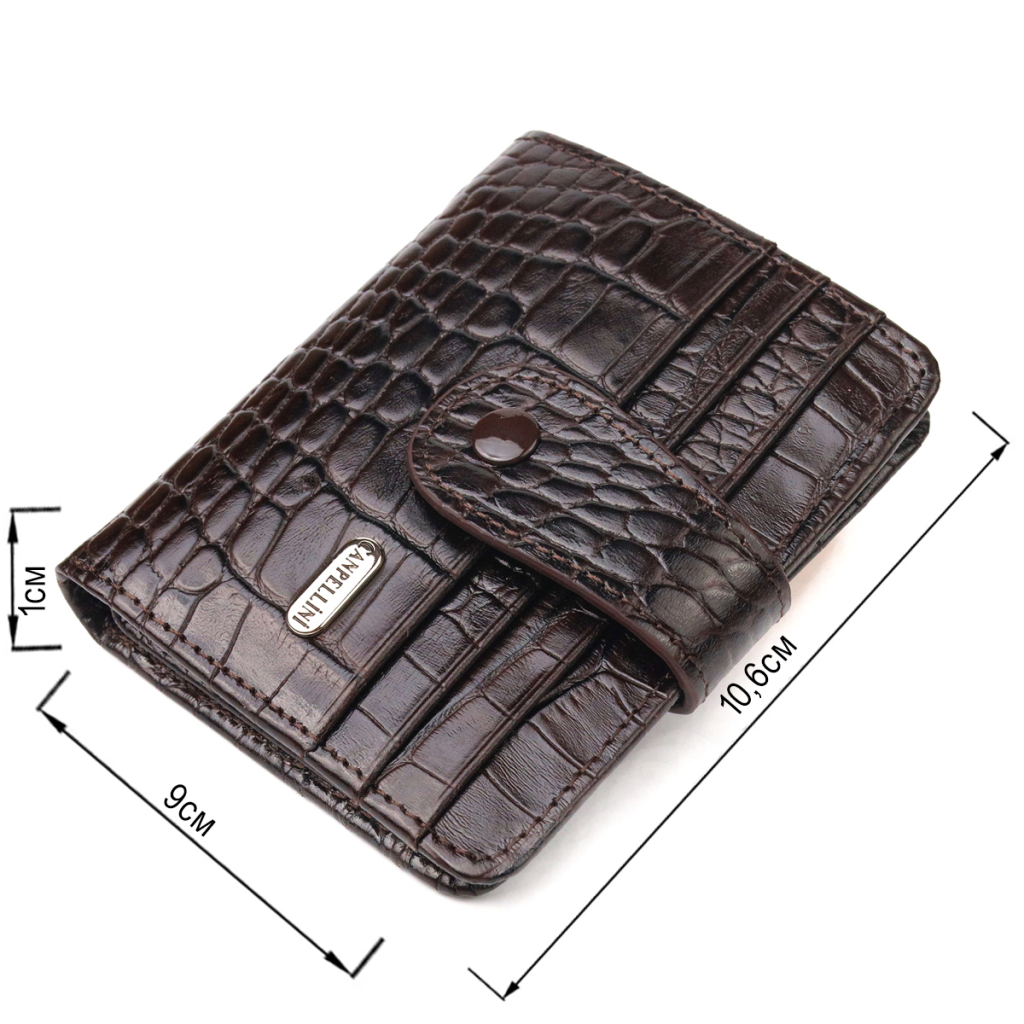 Гаманець Canpellini З натуральної шкіри Коричневий (21689) - зображення 3