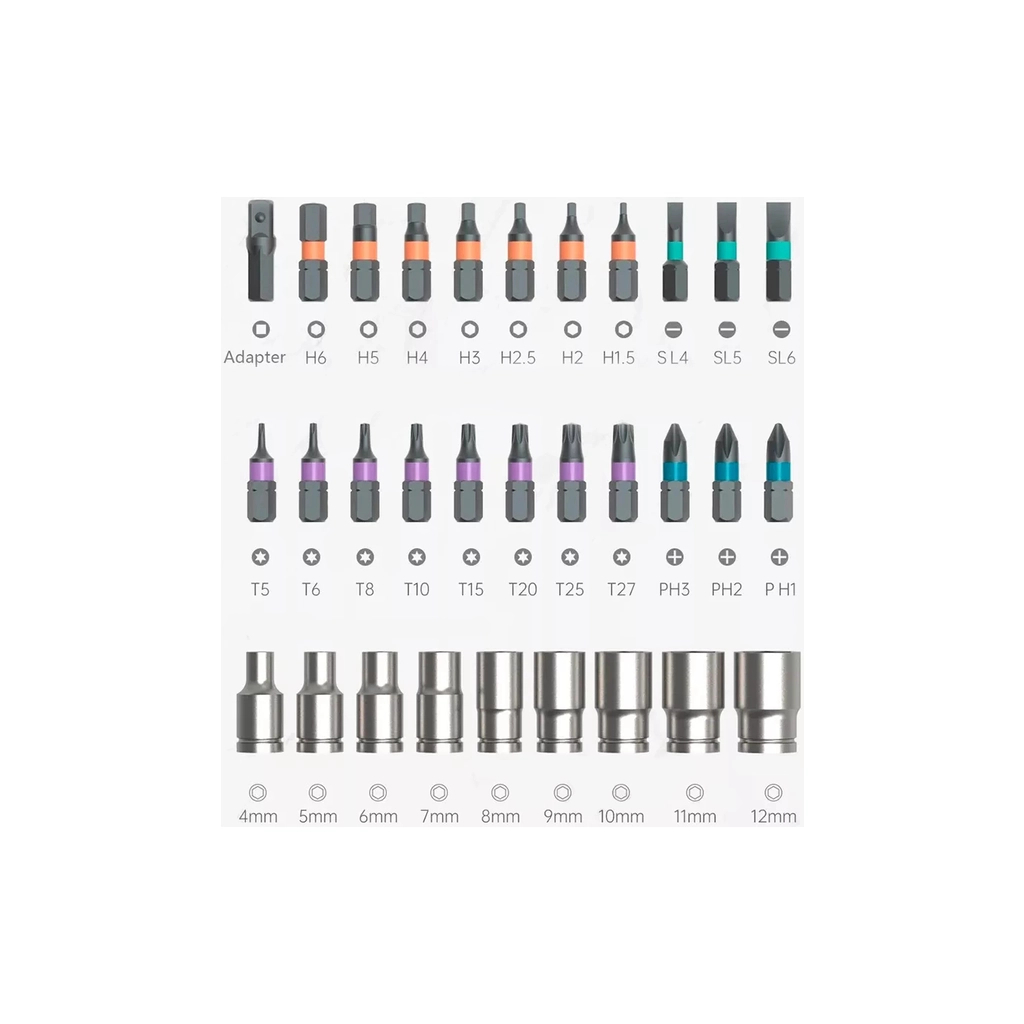 Набір інструментів Xiaomi Duka AtuMan RS2 (33 в 1) (6971720841614) - зображення 3