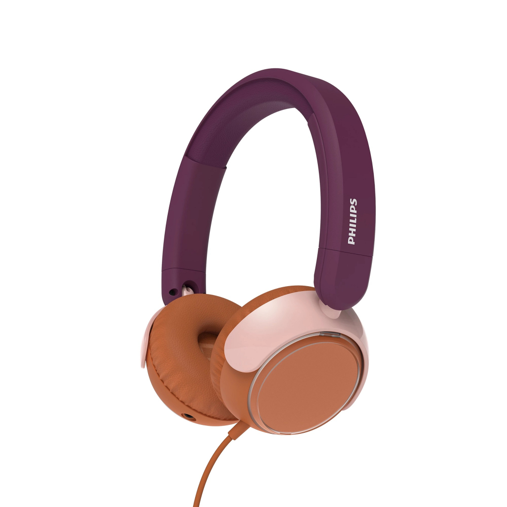 Навушники Philips TAK2000MP/00 USB-C/3,5 мм Burgundy/Orange (TAK2000MP/00) - зображення 1