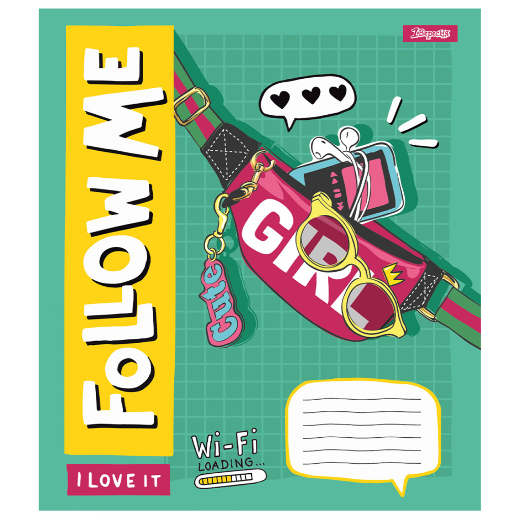 Зошит 1 вересня Follow me А5 24 аркушів клітинка (767276) - зображення 5