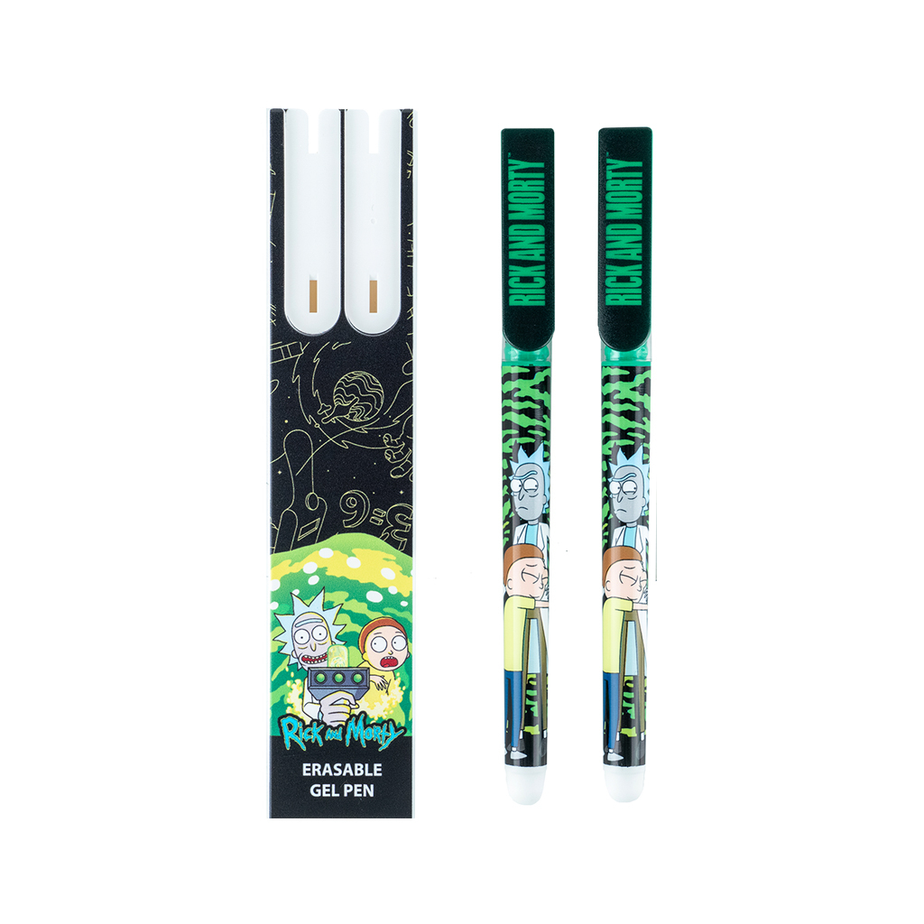 Ручка гелева Kite пиши-стирай Rick and Morty синя, 2 шт у пеналі (RM24-069) - зображення 2