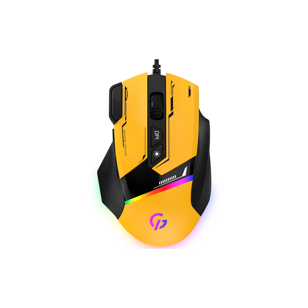 Мишка GamePro GM300Y USB Yellow/Black (GM300Y) - зображення 1
