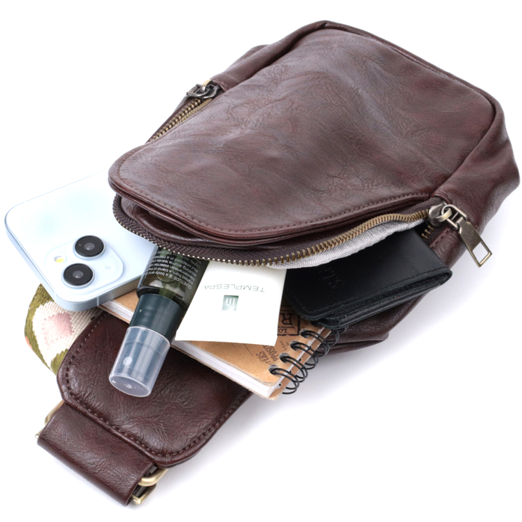 Сумка Vintage З екошкіри Коричнева (22794) - зображення 8