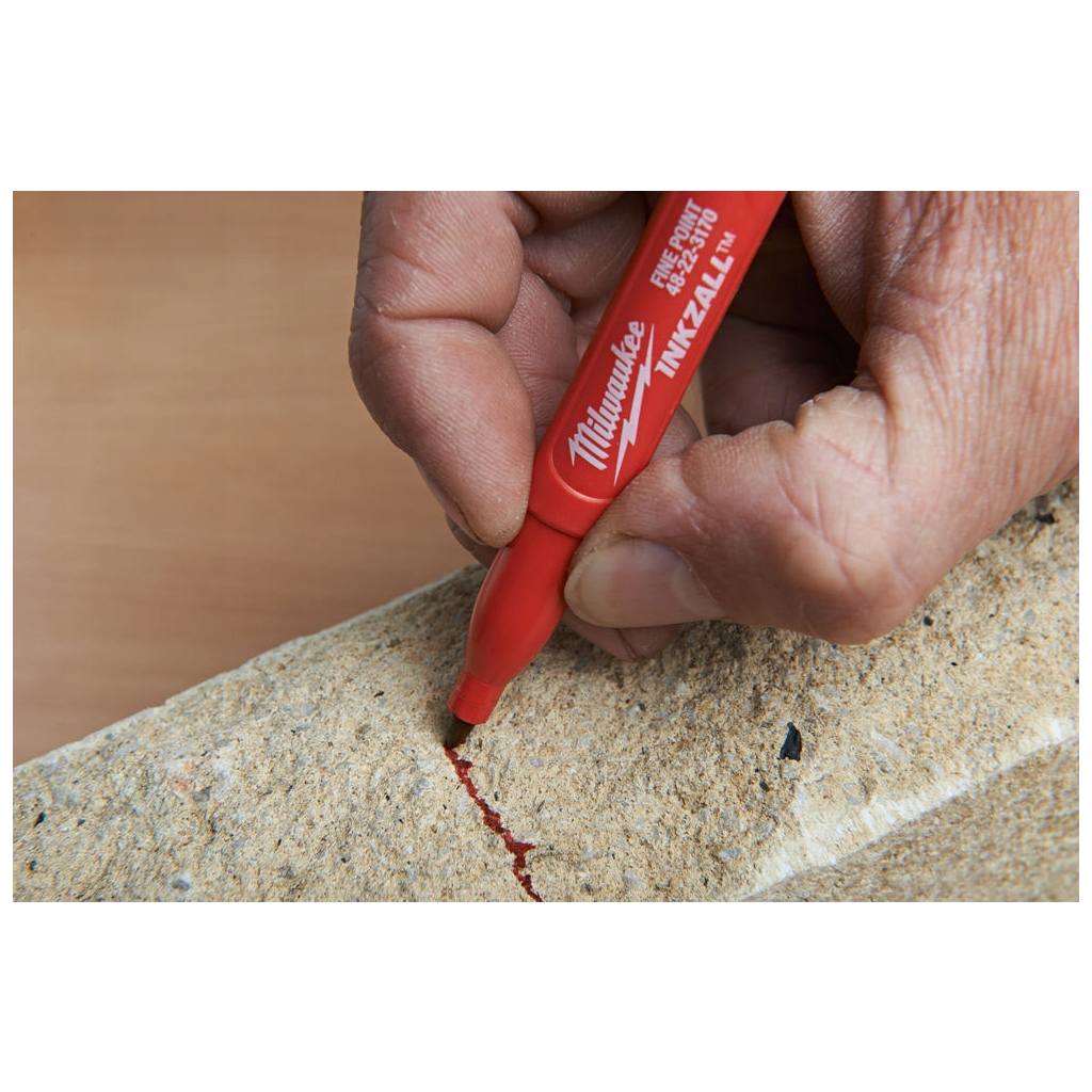 Набір маркерів Milwaukee INKZALL ультра-тонких, синій, червоний, зелений, чорний, 4шт (48223106) - picture 5
