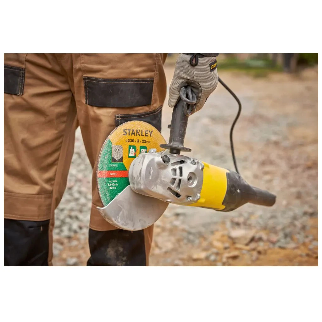 Шліфувальна машина Stanley FatMax, 2000W, 6500 об/хв, d=230 мм, 5.2 кг (FMEG232) - изображение 9