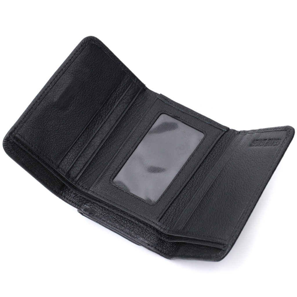 Гаманець ST Leather З натуральної шкіри Чорний (22722) - изображение 9