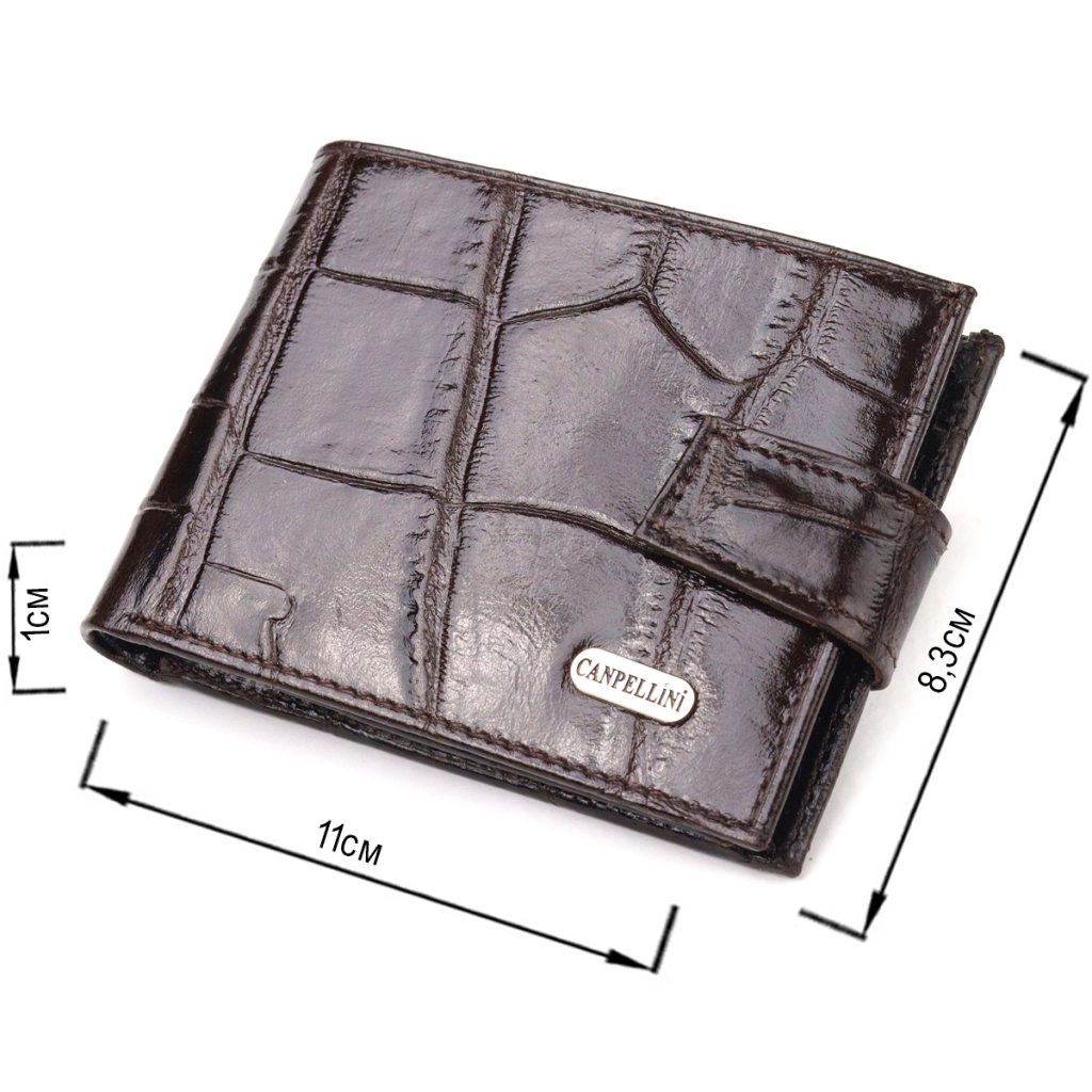 Гаманець Canpellini З натуральної шкіри Коричневий (21516) - зображення 3