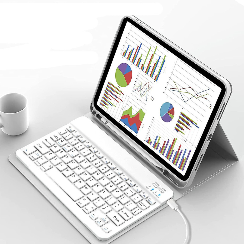 Чохол до планшета BeCover Keyboard Apple iPad 10.9" 2022 Gray (711140) - зображення 4