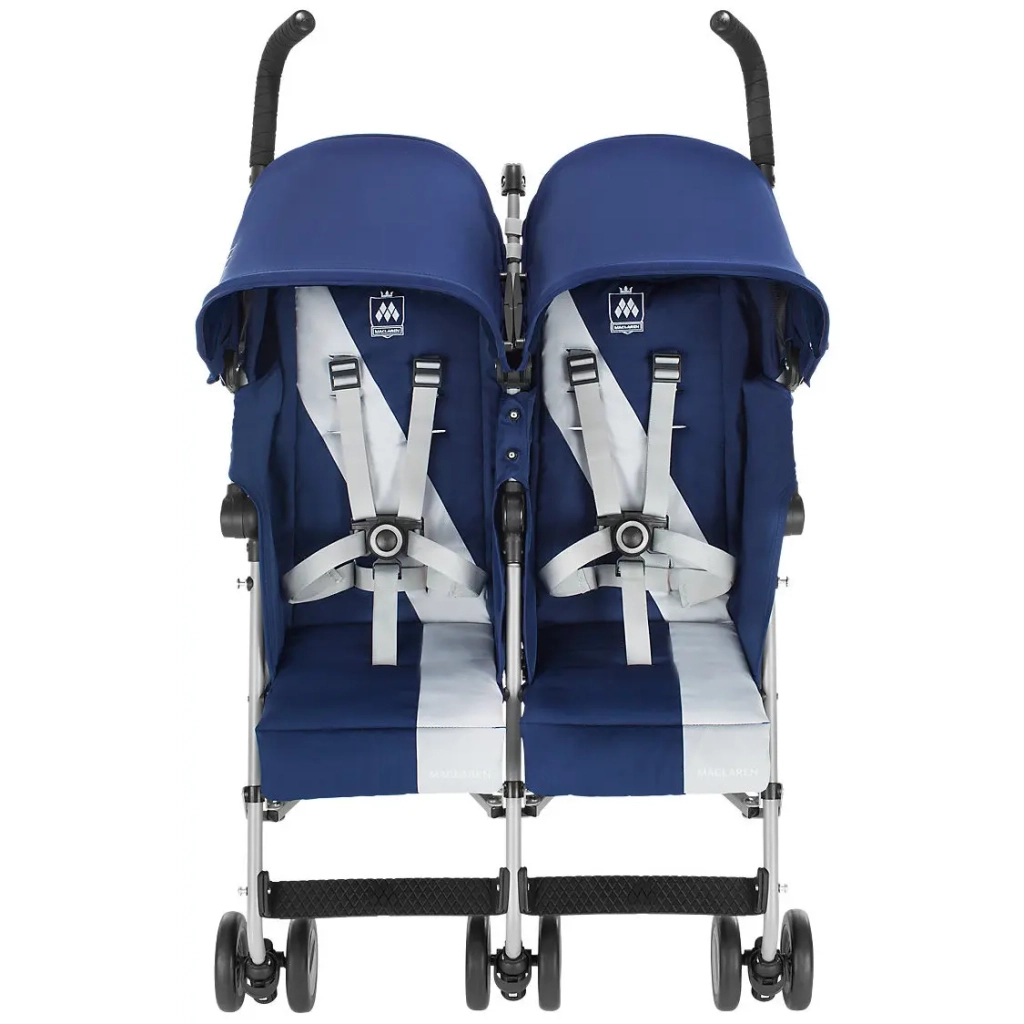 Коляска Maclaren Twin Triumph для двійні Blue/Silver (WM1Y120042) - зображення 2