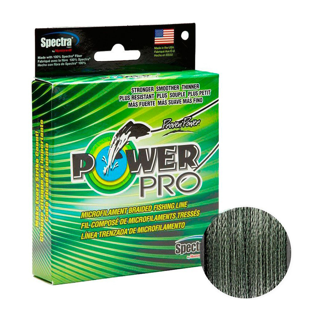 Шнур Power Pro Moss Green 275m 0.19mm 28.6lb/13.0kg (2266.74.63) - изображение 1